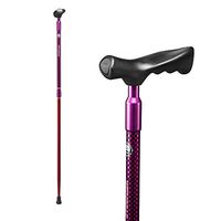 Withgear Walking Cane - Shock Absorbing Right Handed Height Adjustable Duralumin Lightweight WalkingStick for Men and Women with and an Ergonomic Grip