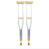 Underarm Crutches, Adjustable Height Retractable Aluminum Alloy Cane Non-Slip Thickening and Folding, Suitable for Elderly and Children with Fractures and Disabled People