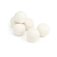 ️ Yu2d ❤️❤️ ️ Sheep 6-Pack Premium Wool Dryer Balls Reusable Natural Fabric Softener 6CM