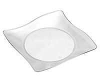 WNA APTSQ4 Petites Square Plastic Plates, 4", Clear (Pack of 200)