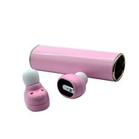 True Wireless Earbuds, LEELVIS Mini Noise Cancelling in-Ear Bluetooth Headphone, Sweat-Proof Earphone with Microphone (Pink)