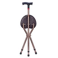 HWCP.CP Crutches Telescopic Smart Lighted Radio Seniors Three Legs Cane Stool,Charging