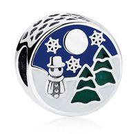 NEW European Snowman Christmas tree Pendant Charm Beads Fit Necklace Bracelet ! pretty party accesories jewels talisman jewelery girl accessories womans