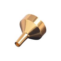jackyee Mini Liquid Funnel Oil Hopper Filling Tools for Perfume Diffuser Bottle Wine Pot Container Test Fragrance Mini Dispensing Perfume Tool Perfume Funnel - Metal Gold
