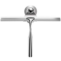 Shower Window Cleaning Squeegee, Stainless Steel Squeegee for Shower, Doors, Bathroom, Kitchen, Car, Mirror, Glass, Cleaning Brush Wiper Scraper with Suction Hook