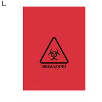 farawamu Garbage Bag, Heavy Duty Hospital Biohazard Supplies Garbage Pouch Waste Disposal Bag L