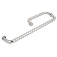 uxcell 25mm Dia 304 Stainless Steel Combination 10 Inch Pull Handle 18 Inch Towel Bar