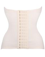FLORATA Waist Trainer Corset for Weight Loss Sport Workout Body Shaper Tummy Fat Burner Beige