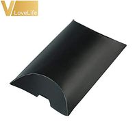 Kraft Paper Bags 50pcs Paper Pillow Favor Gift Box Kraft Paper Candy Boxes PVC Paper Gift Box Bag Wedding Party Supply Accessories Favor