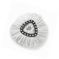 Bonlting 3 Pack Spin Mop Replacement Head Microfiber Mop Head Refills Easy Cleaning Mop Head Replacement wiht Round Shape Standard Size