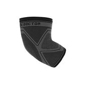 Shock Doctor 2026 Comp Knit Elbw SLV Gry/blk A/S, Black/Grey, Small