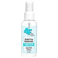 Hand Sanitizer - Made in USA - 4F Wellness Alcohol-Free Antibacterial 2oz Hand Sanitizer - Long Lasting - Safe For Pets & Kids - Non-Toxic - Kills 99.99% Bacteria - Fits In Pocket