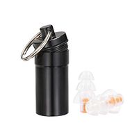 FESTNIGHT Ear Plugs, Noise Cancelling Hearing Protection Silicone Earplugs Reusable for Sleeping Snoring Concerts Music Festivals Clubs, with Aluminium Box, 1 Pair