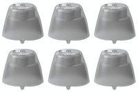 FCS Pack of 6 Click Sleeve for Siemens Signia Run Click-CIC/ITC (Closed-Medium).