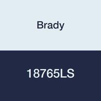 Brady 18765LS Chemical, Biohazard and Hazardous Material Labels, Self-Sticking, Polyester, 2.875" x 2", Black On Orange (Pack of 25)