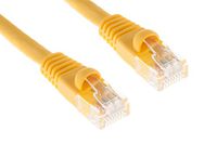 CablesAndKits - Cat6 Ethernet Cable, Booted, Jacket: PVC (cm), 6 ft, Yellow, Pure Copper, RJ45 Computer & Networking Patch Cord
