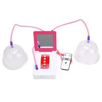QHYAH Electric Breast Massage Electric Vacuum Cups Enlargement Breast Enhancer Pump Bra Enlarge Remote Massager Bust Developer Care,L