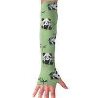 RZM YLY Unisex Bamboo Little Pandas Arm Sleeves UV Sun Protective Fashion Tattoo Arm Gloves Long Sleeve Perfect for Cycling (1 Pair)