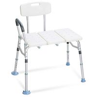OasisSpace Tub Transfer Bench 500lb- Heavy Duty Bath & Shower Transfer Bench - Adjustable Handicap Shower Chair with Reversible Backrest - Medical Bathroom Aid for Disabled, Seniors, Bariatric(500lb)