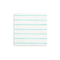 Daydream Society Frenchie Striped Paper Party Napkins, Pack of 16, Aqua
