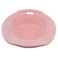 SM SunniMix Sitz Bath, Avoid Squatting Bath Tub for Toilet, Hip High-Spa Massage Cleansing Basin for Pregnant Women Hemorrhoids Maternity - Pink
