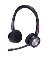 Premium Bluetooth Headphones - Microphone Headset for Office - Headphones with Mic for PC - Headset with Charging Dock - Call Center Earphones for Smartphone, Laptop and Tablet - Clear Sound