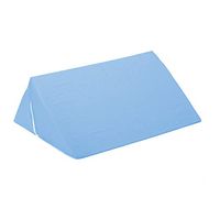 Hermell Knee Rest Foam Wedge Pillow with Removable Blue Cover