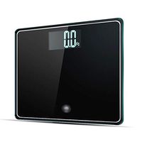 XF Scales Electronic Scales - Accurate Weight Electronic Weighing Scales Intelligent Automatic Sensing LCD Large LCD Screen Home Weighing Instrument Bathroom Accessorie (Color : Black)