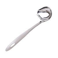 GUAngqi Stainless Steel Round Soup Spoons Table Dinner Seving Spoon,#1