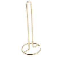 Free Standing Toilet Paper Holder Stand for 3 Rolls of Toilet Tissue Papers Storage for 3 Small Rolls or 1 Large Roll - Golden