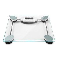 Giantex Electronic Bathroom Scale Digital Personal Body Weight Scale Heath Fitness Easy Read LCD Scale Tempered Glass Balance Platform 400LB 180kG
