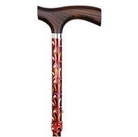 ZHM Healthcare Walking Stick, Adjustable Height - High-Grade Aluminum Alloy Telescopic Folding Cane Crutches Thickening Easy to Carry,B