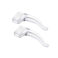 Yardwe 10Pairs Ear Grip Hook Anti-Skid Silicone Ear Soft Pads fit for 5mm Sunglasses Reading Glasses Eyeglasses (Transparent)