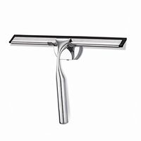 Squeegee, Xiaoai Stainless Steel Glass Window Squeegee Shower Mirror Squeegee Wiper Squeegees with Pothook for Showers Bathroom Door Car Window Glass Marble Kitchen Cleaning Floor Cleaning