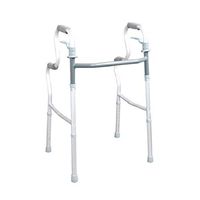 Rolling Walkers Walkers Armrest Walker Rehabilitation Equipment Elderly Walker Four-Legged Cane Collapsible Walker Thick Aluminum Walker Adjustable Height Without Wheel