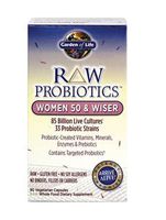 RAW Probiotics Women 50 & Wiser, 50 & Wiser 90 caps (Pack of 4)