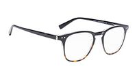 Vintage Reading Glasses Stylish Readers for Women (Black,+1.00)