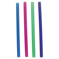 Boardwalk CSTU85N Unwrapped Colossal Straws, 8 1/2-Inch, Blue, Green, Pink, Purple, 4000/Carton