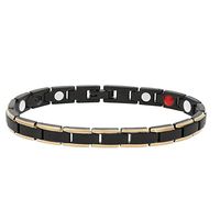 Magnetic Bracelet, Elegant Magnetic Women of the Black Gold with Magnetic Stones, for Pain Care Skin Care Improvement of Blood Circulation