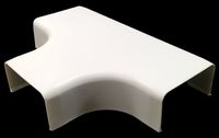 Electriduct Extra Large Latching Cable Raceway Accessories (2100 Series) - 3 Way T - White