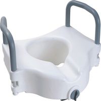 Locking Raised Toilet Seat with Arms