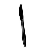 Dart K6BBPS, 6.5" Style Select Medium Weight Black Polystyrene Knives, Plastic Disposable Catering Take Out Knives (50)