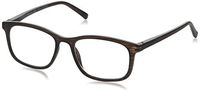 Peepers by PeeperSpecs Mogul Focus Square Blue Light Filtering Reading Glasses, Brown, 50 mm, +1.50