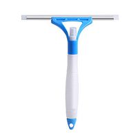 Shower Squeegees， Window Cleaning Tools Cleaner with Extension Sprayer for Doors Cars Glass Wiper Sqeegy Bathroom Kitchen Restaurant Mirror Plastic Handle with Hole in Handle (Blue)