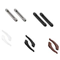 Kalevel Silicone Eyeglass Ear Grips Anti Slip Ear Cushions Elastic Eyewear Retainers Include 2 Pairs Eyeglass Ear Pads and 3 Pairs Eyeglass Ear Hooks (Mixed Colors Set)