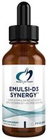 Designs for Health 2000 IU Vitamin D Drops with K1 + K2 - Emulsi-D3 Synergy (59 Servings / 2oz)