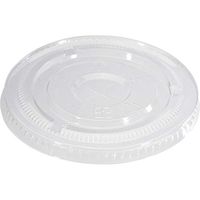 Clear Flat Lids for Plastic Cups: Fits 14-24oz cups(Clear, 50ct)