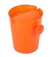 Creative Fashionable Mini Desktop Trash/Wastebasket, Orange Round