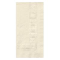 Hoffmaster 010389 Greek Key Embossed Decorator Dinner Napkin, 3 ply, 1/8 Fold, 17" Length x 17" Width, Ecru (Case of 600)