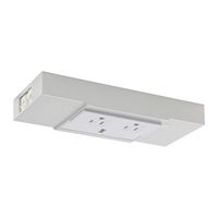 Ikea 2 outlet power strip with USB port, aluminum color